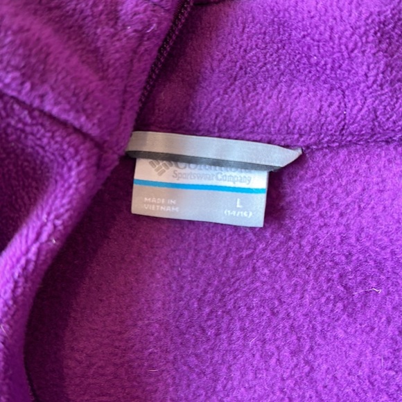 Purple Columbia fleece NWOT - Picture 2 of 3